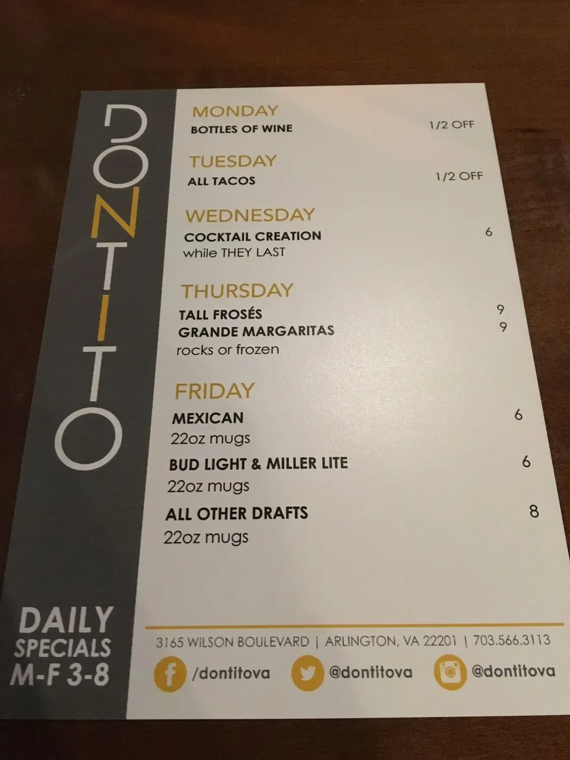 Menu 6