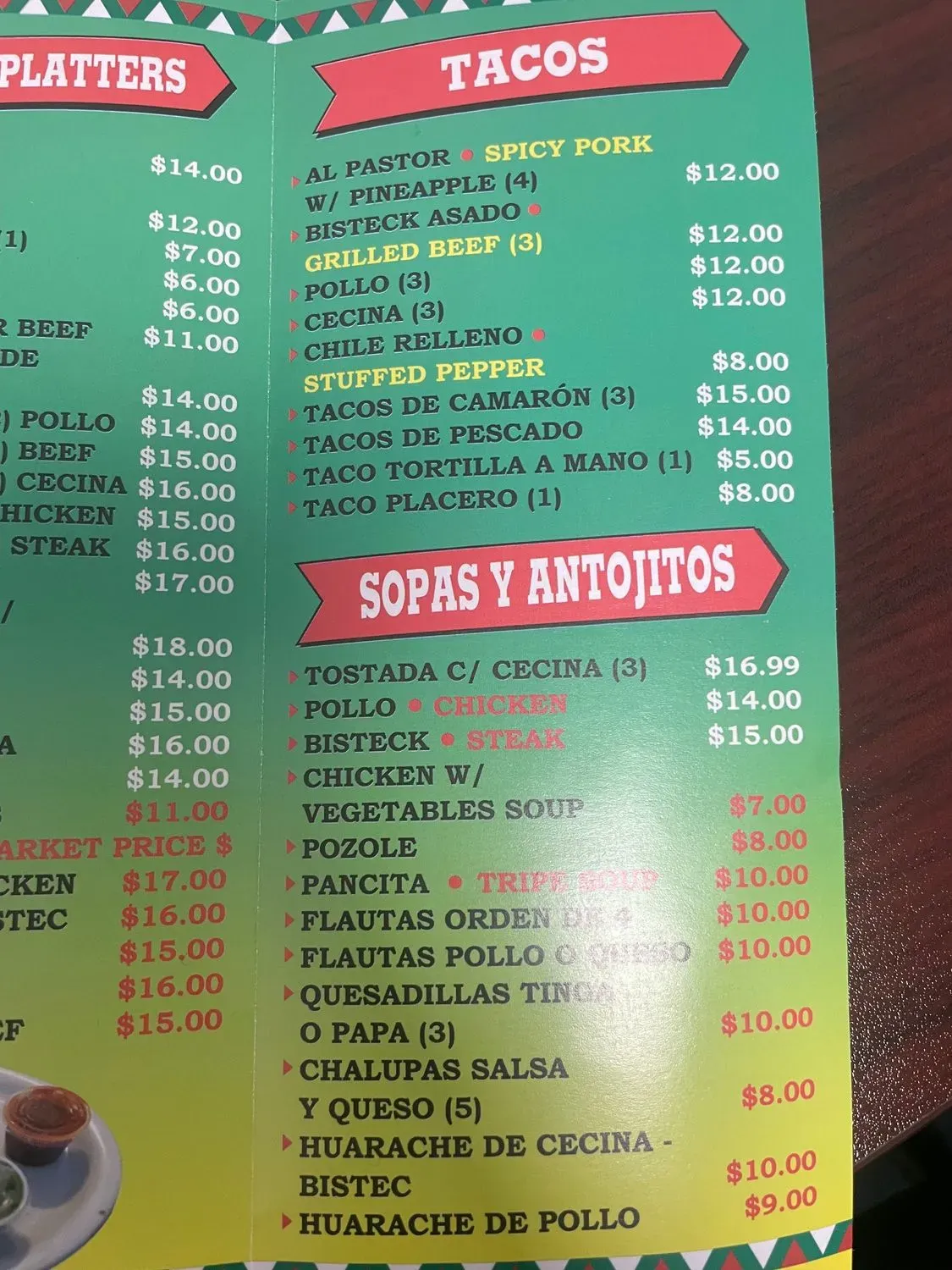 Menu 1