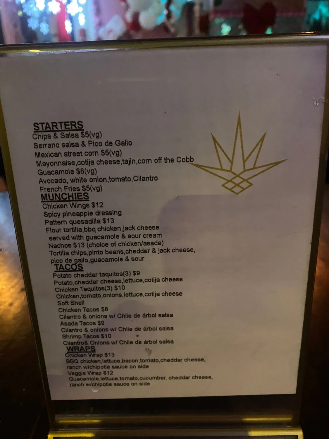 Menu 5