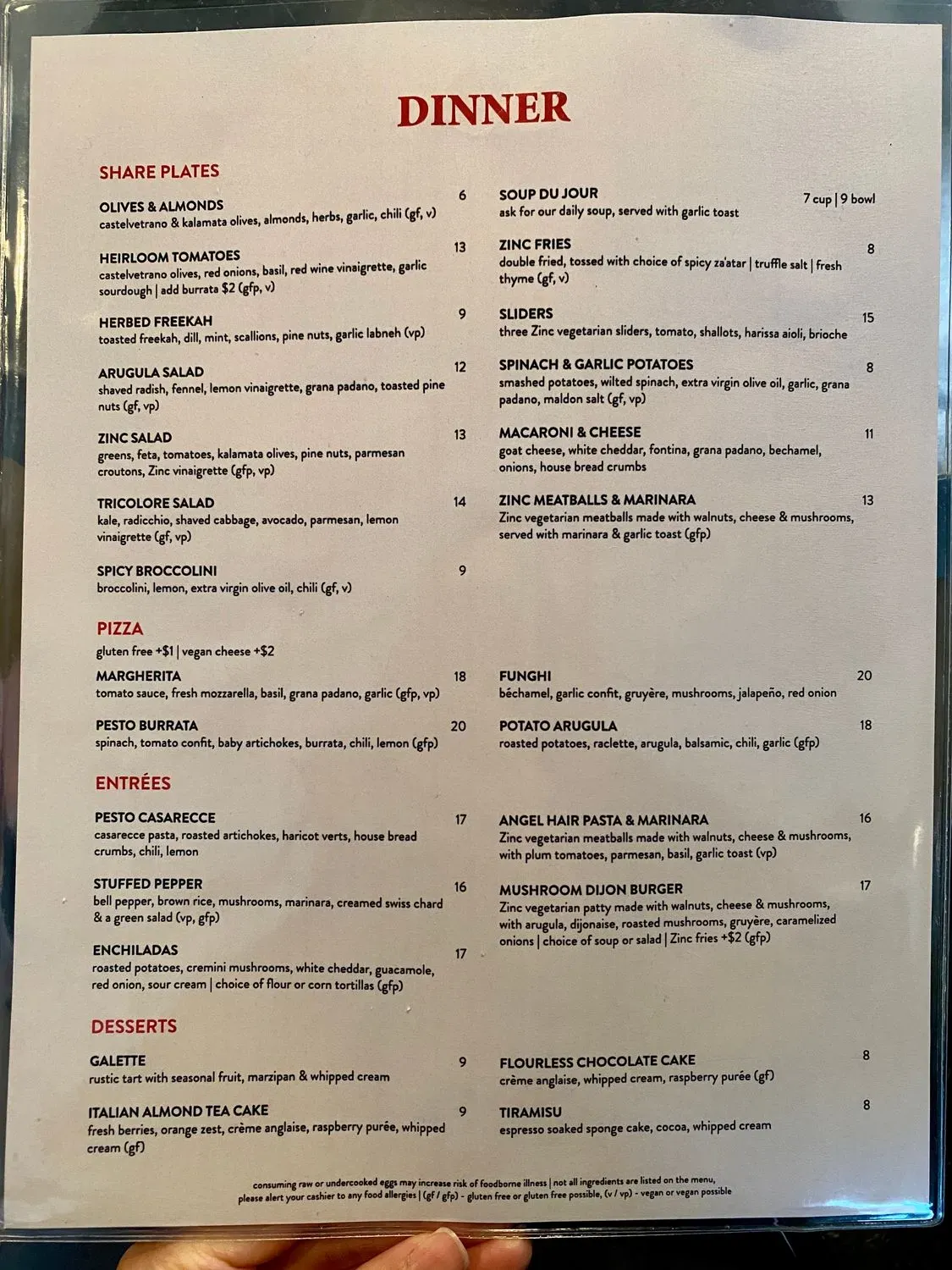 Menu 1