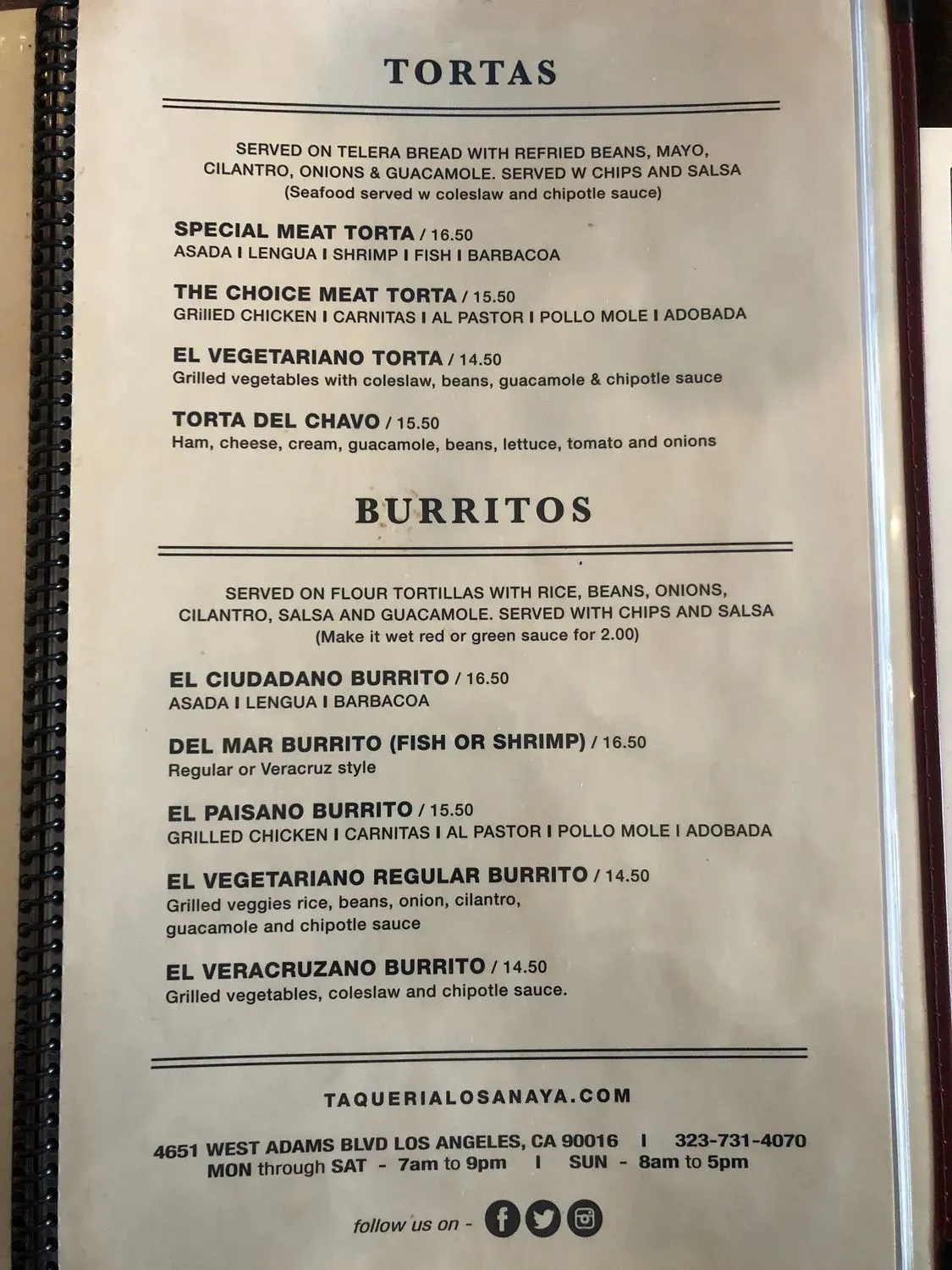 Menu 5