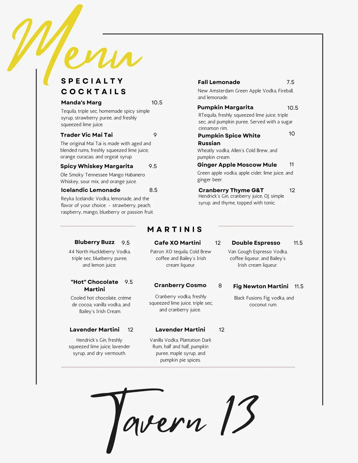 Menu 2