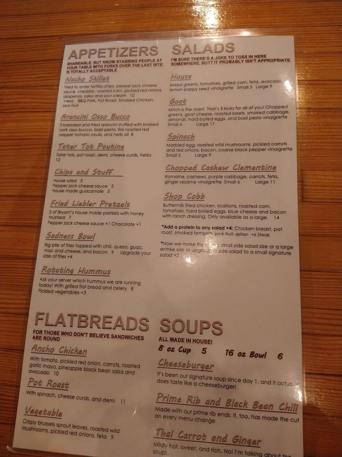 Menu 6