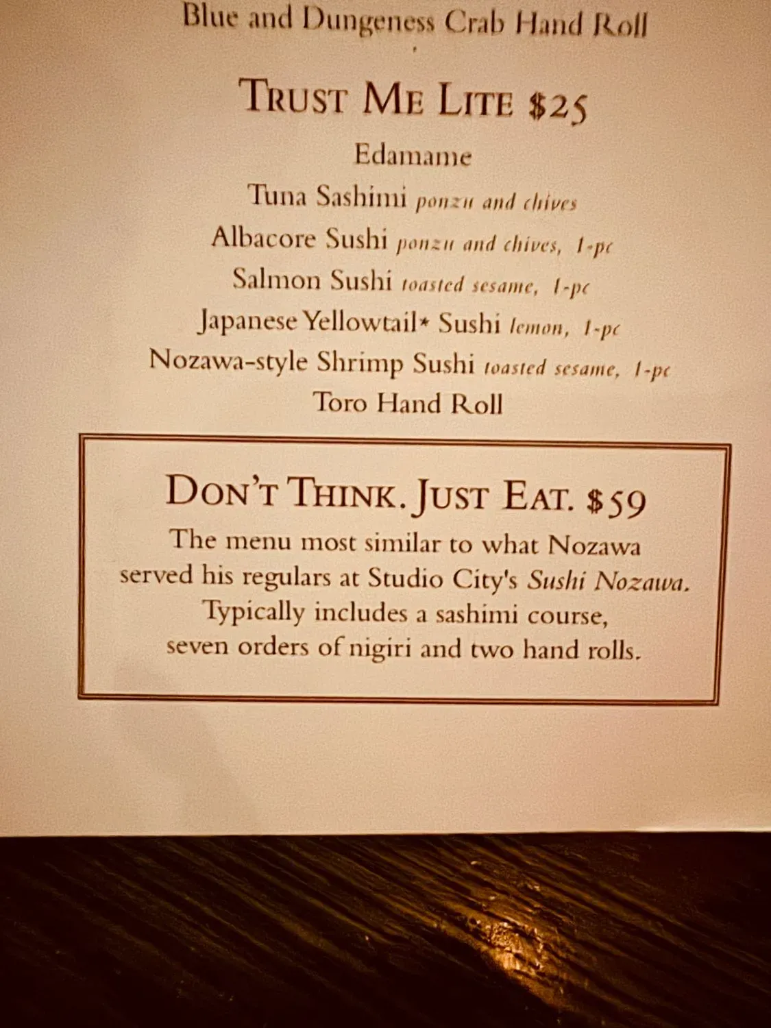 Menu 2