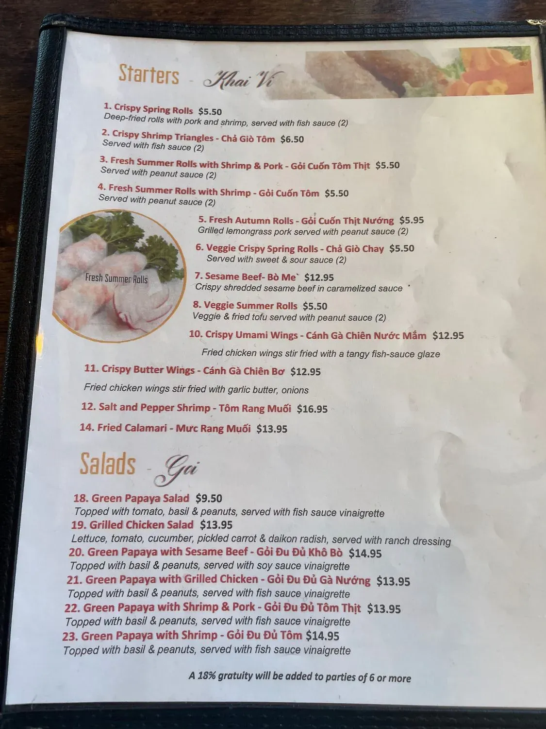 Menu 5