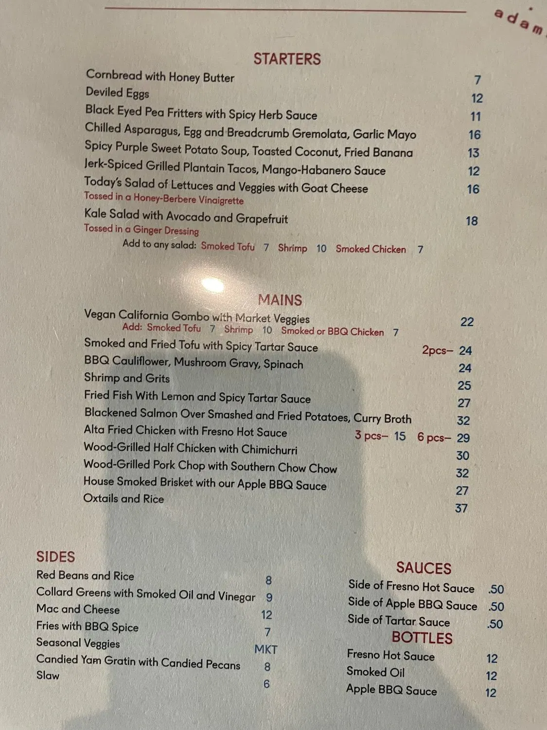 Menu 4