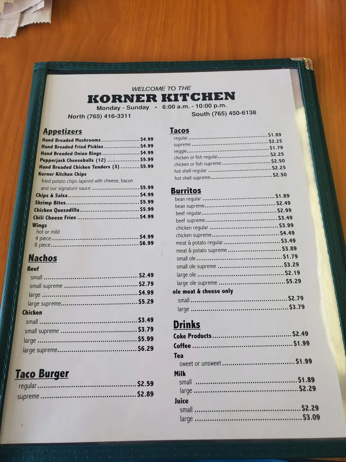 Menu 2