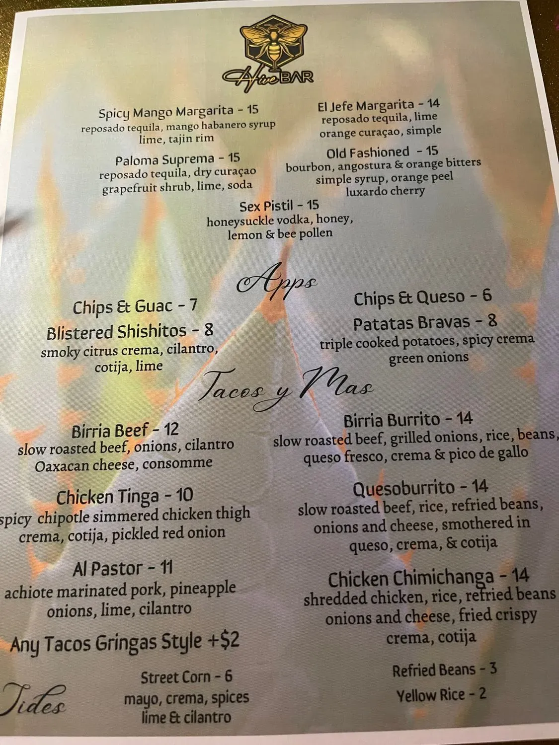 Menu 1