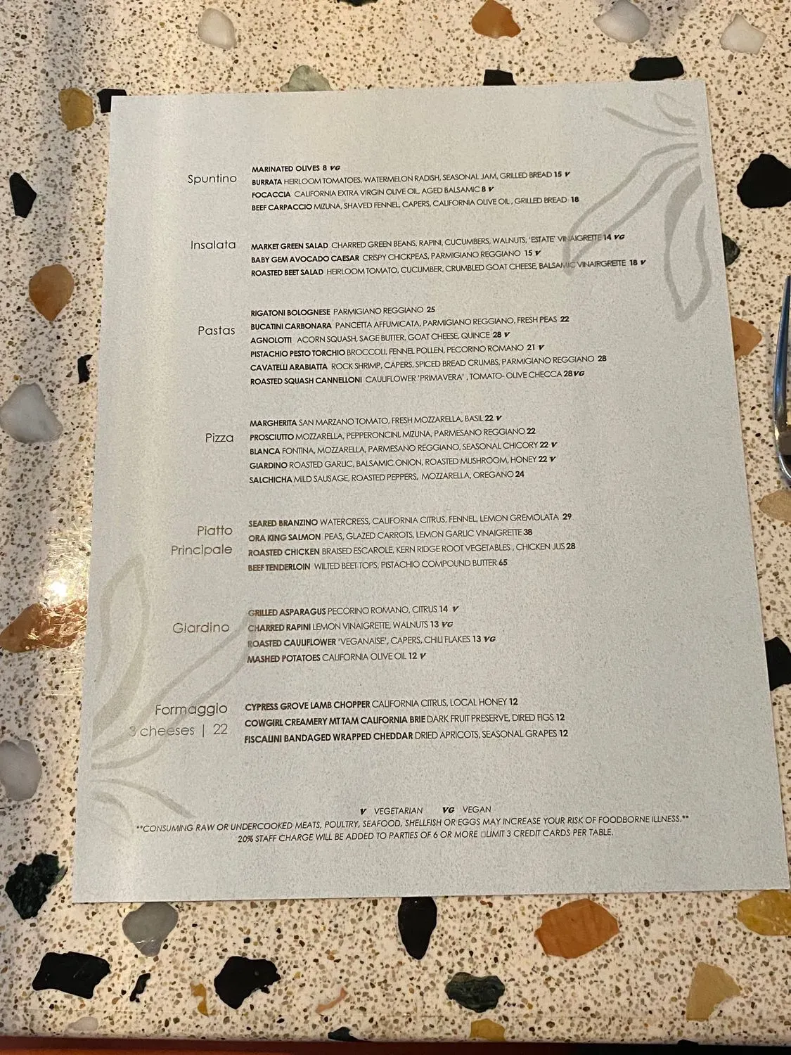 Menu 1