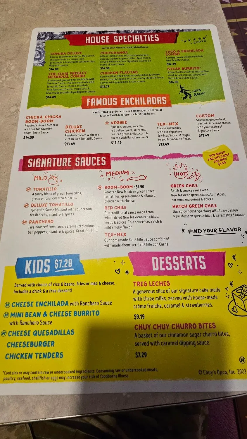 Menu 5