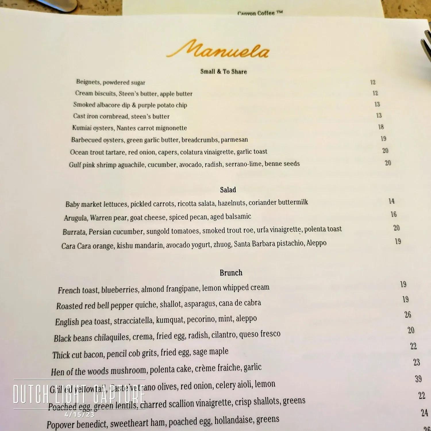 Menu 4