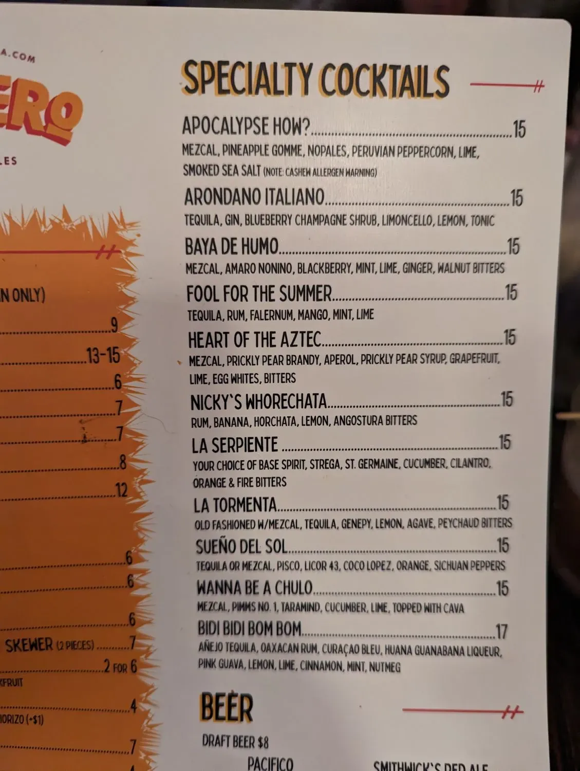 Menu 6