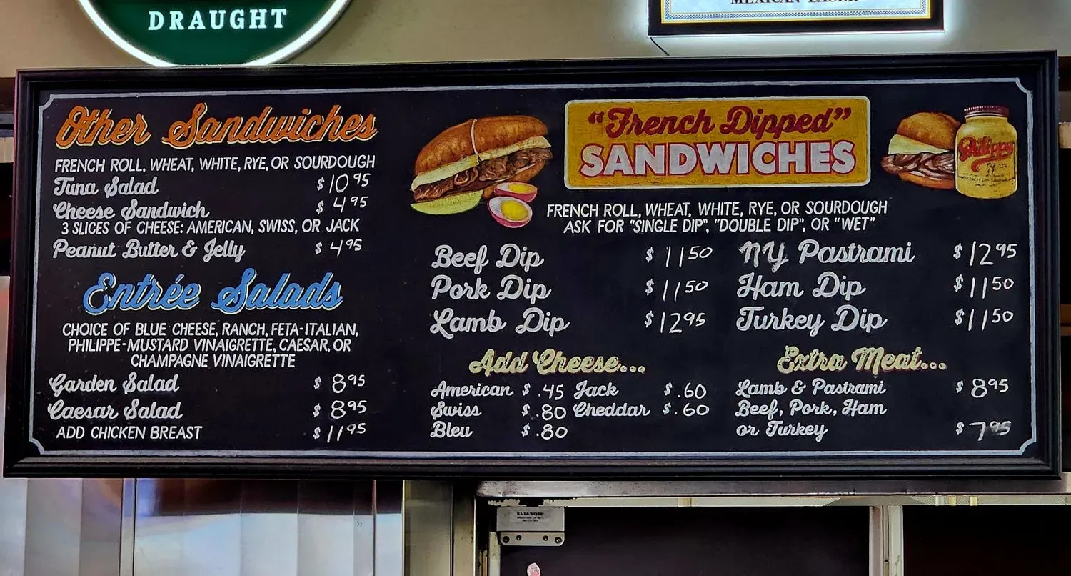 Philippe The Original Menu - Updated November 2025