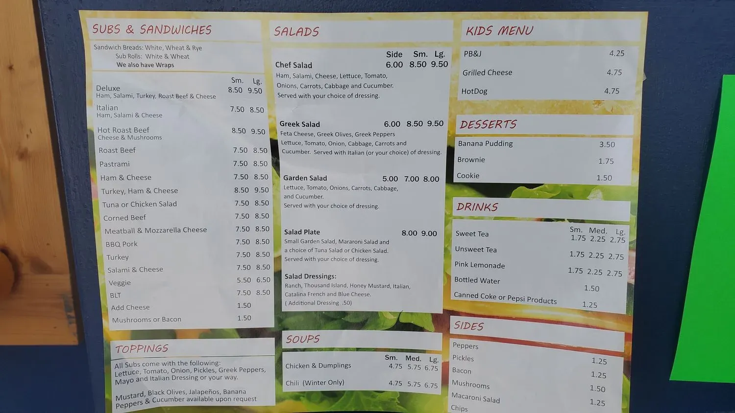 Menu 2