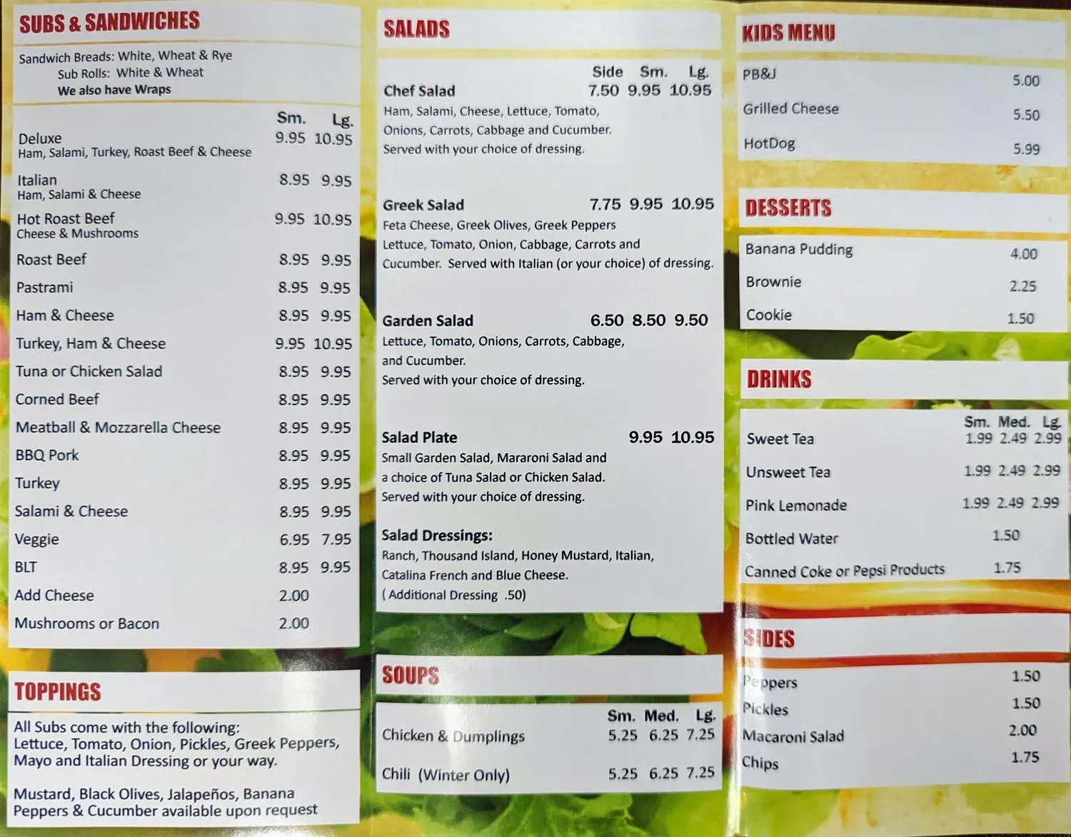 Menu 1