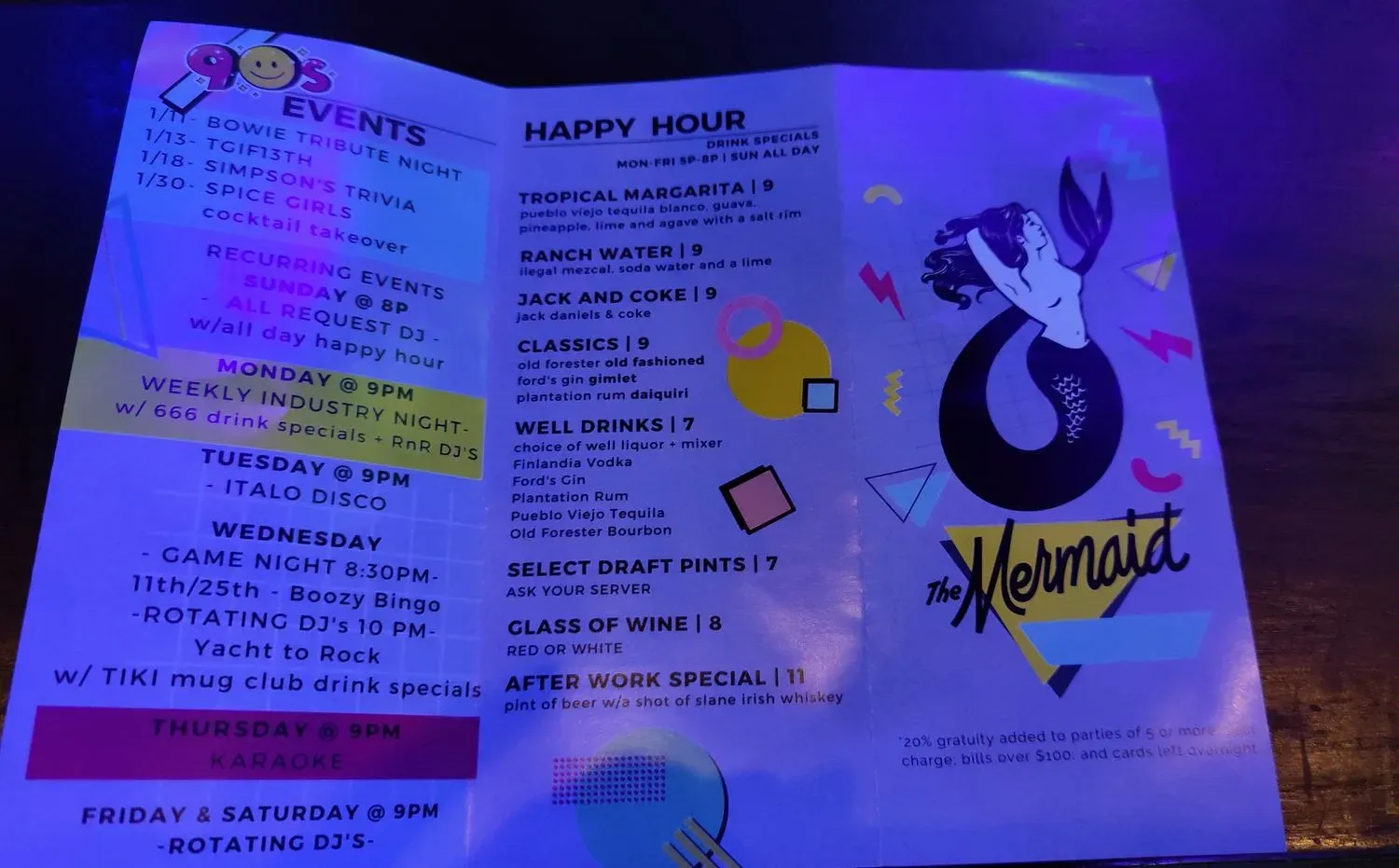 Menu 5