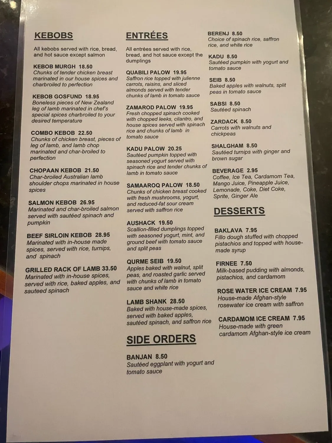 Menu 2