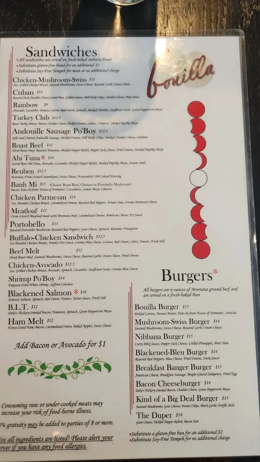 Menu 4