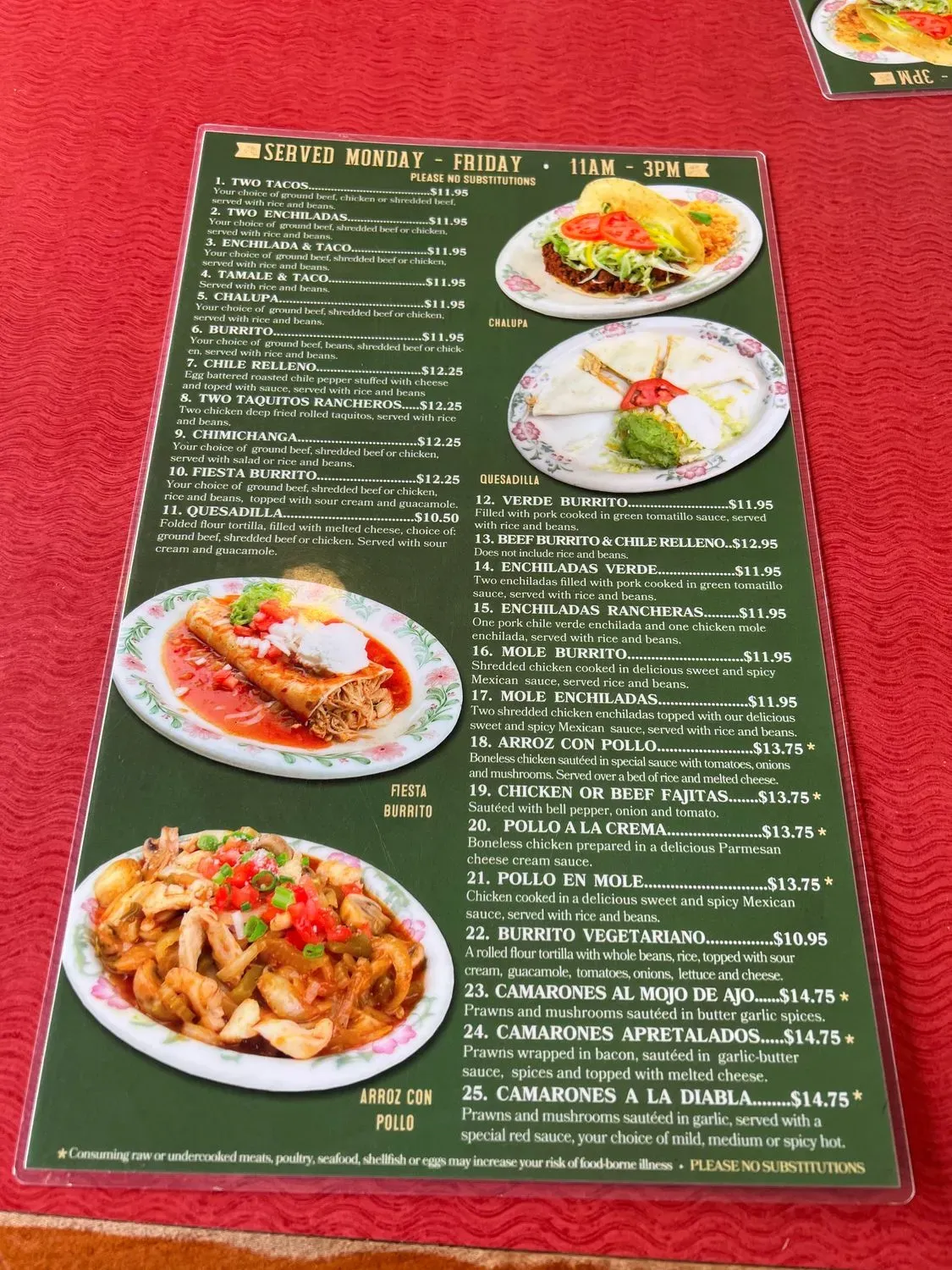 Menu 1