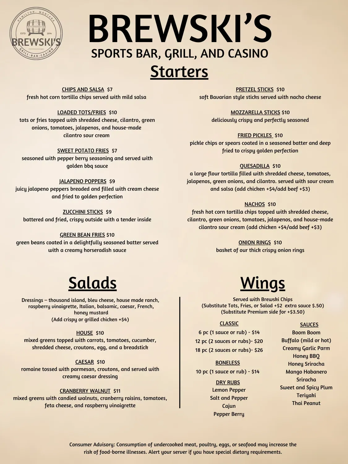 Menu 1