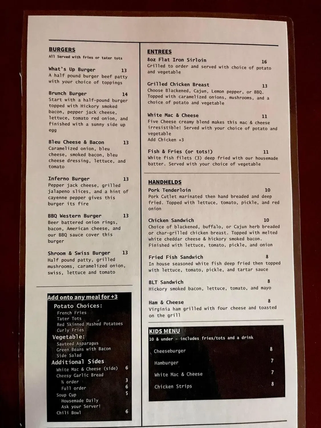 Menu 5