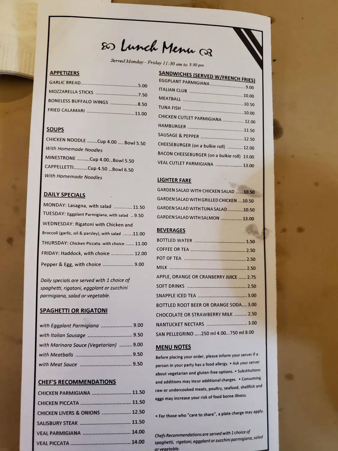 Menu 4