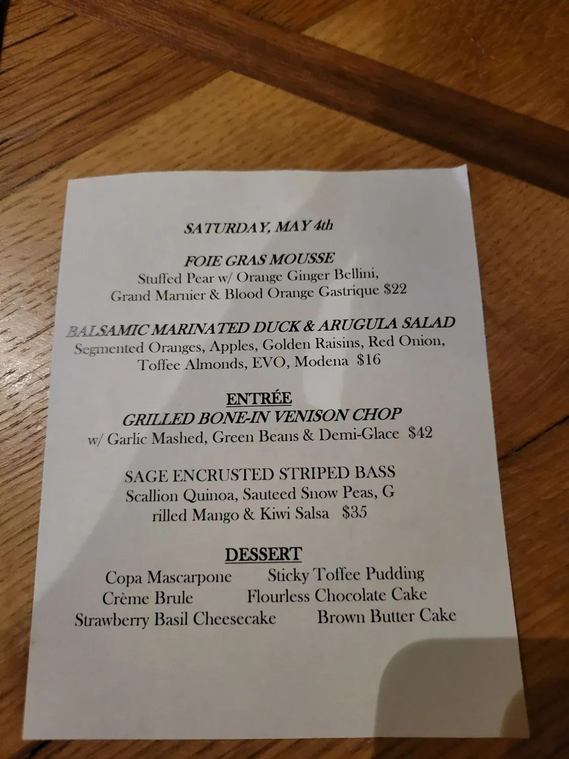 Menu 2