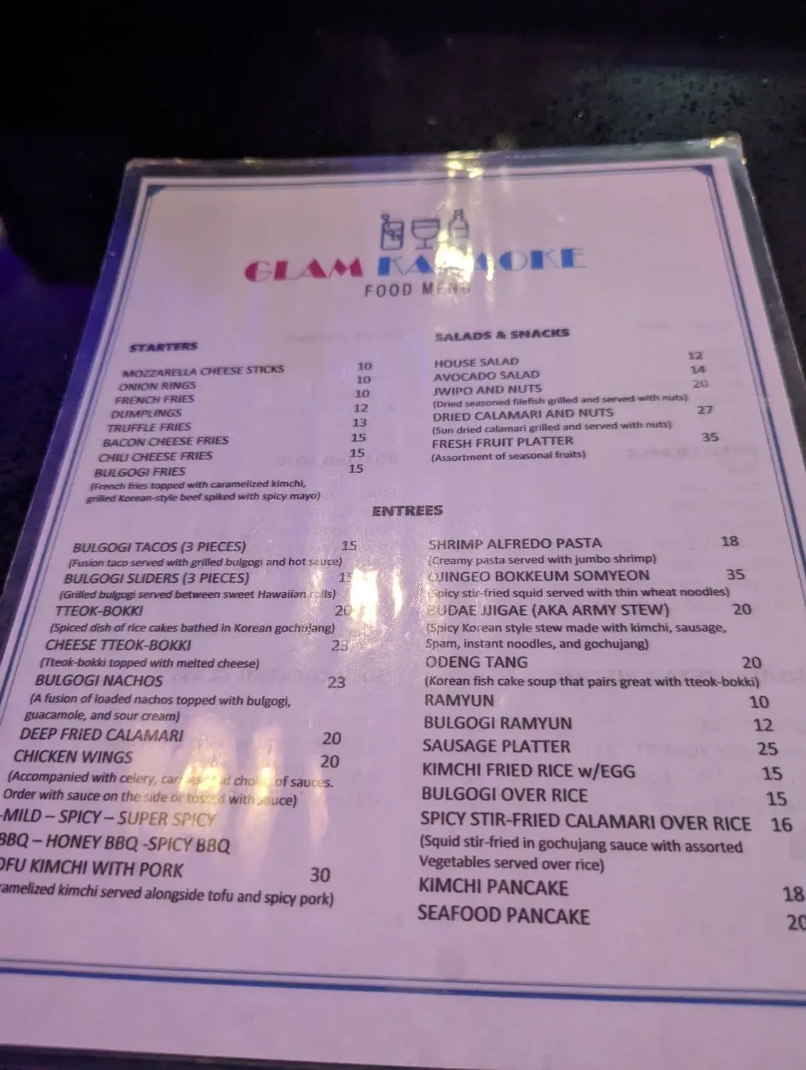 Menu 1