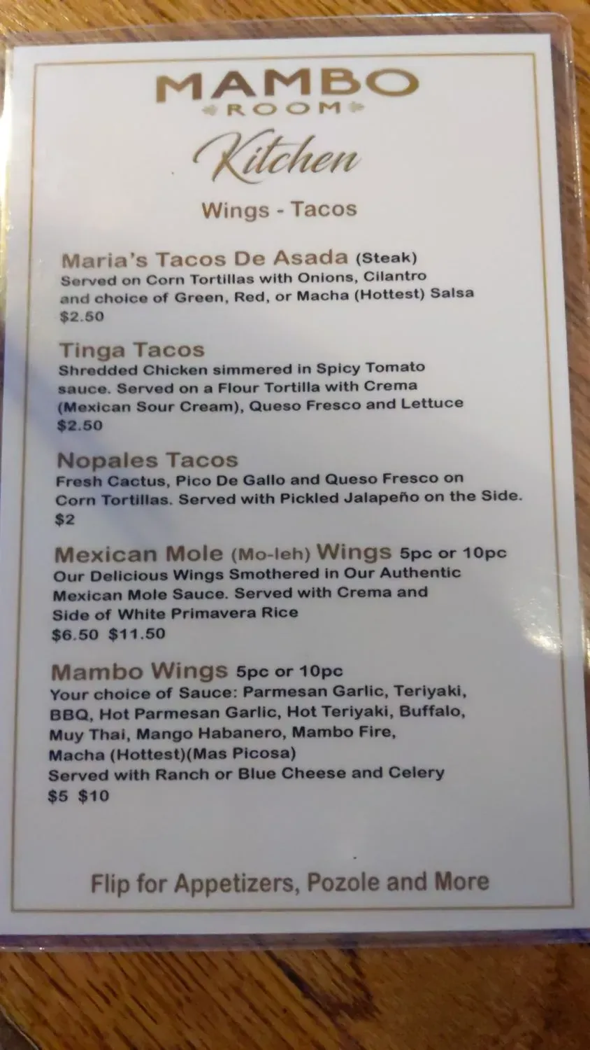 Menu 5