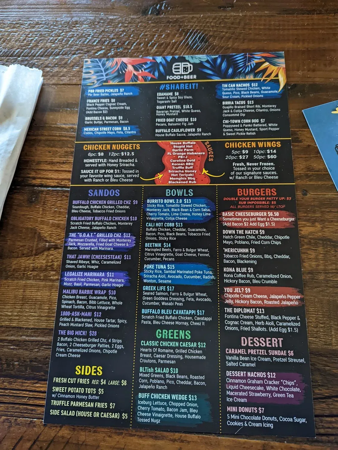 Menu 5