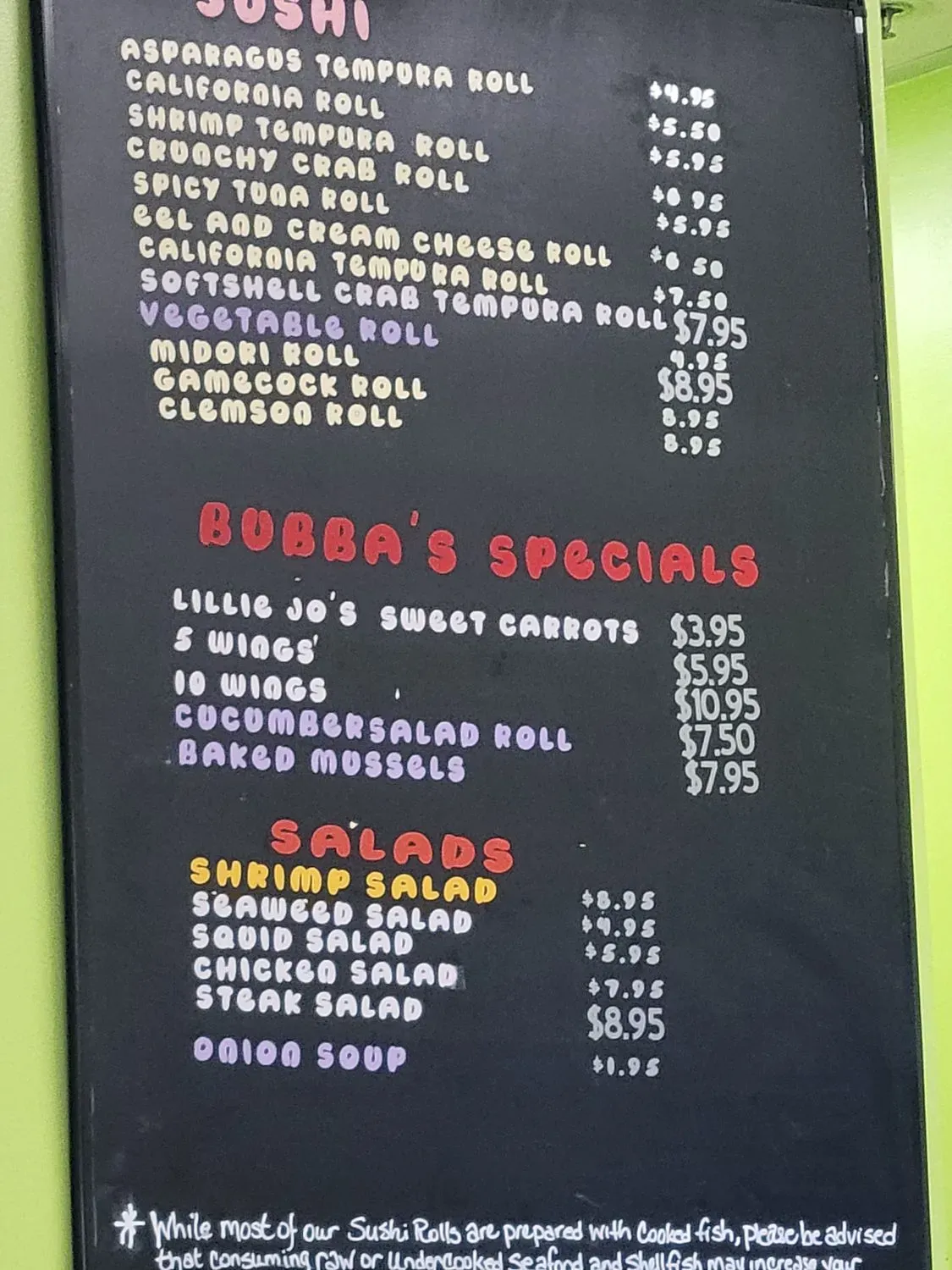 Menu 6