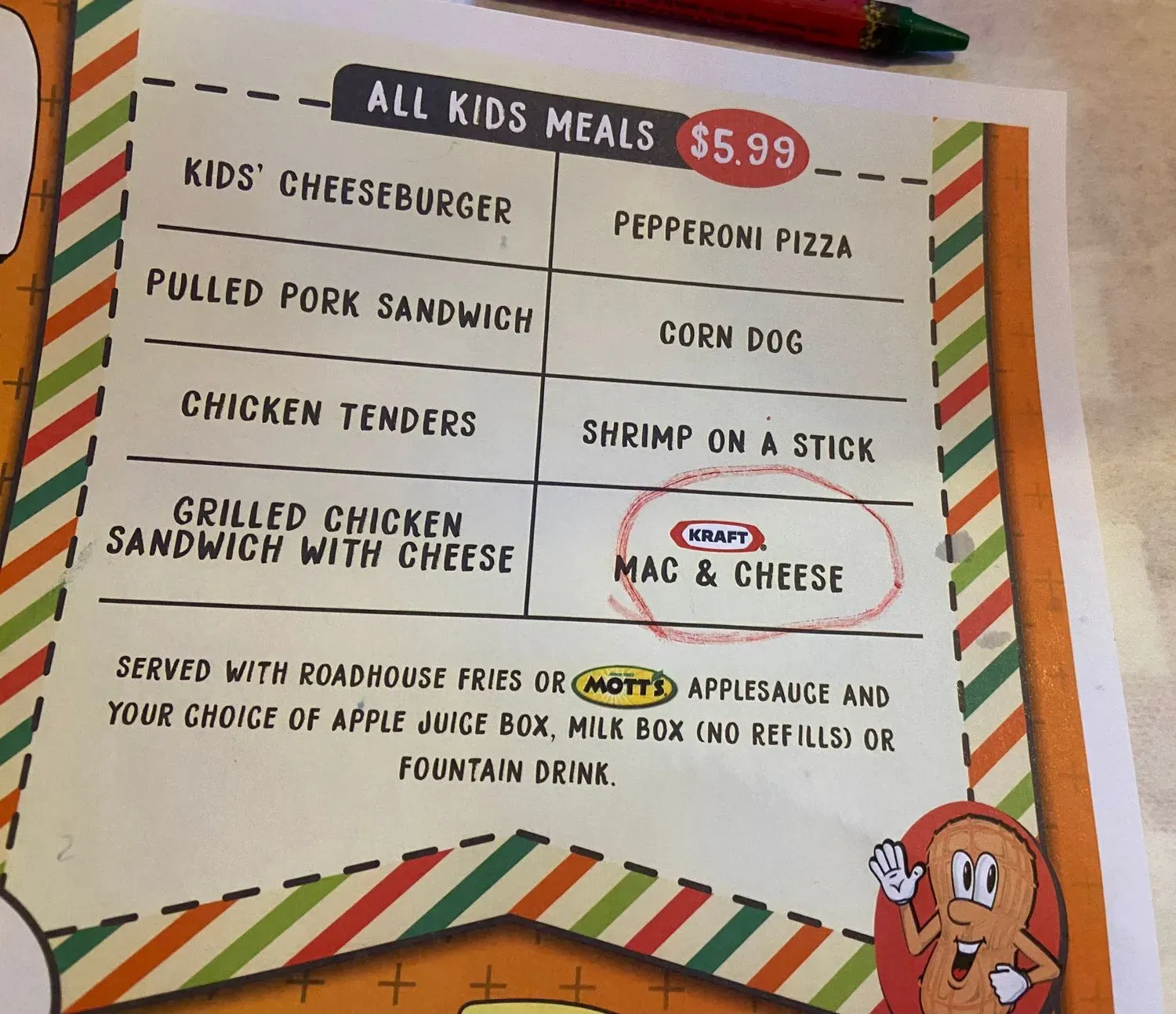 Menu 5