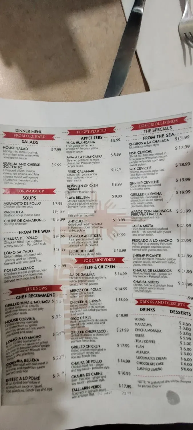 Menu 2