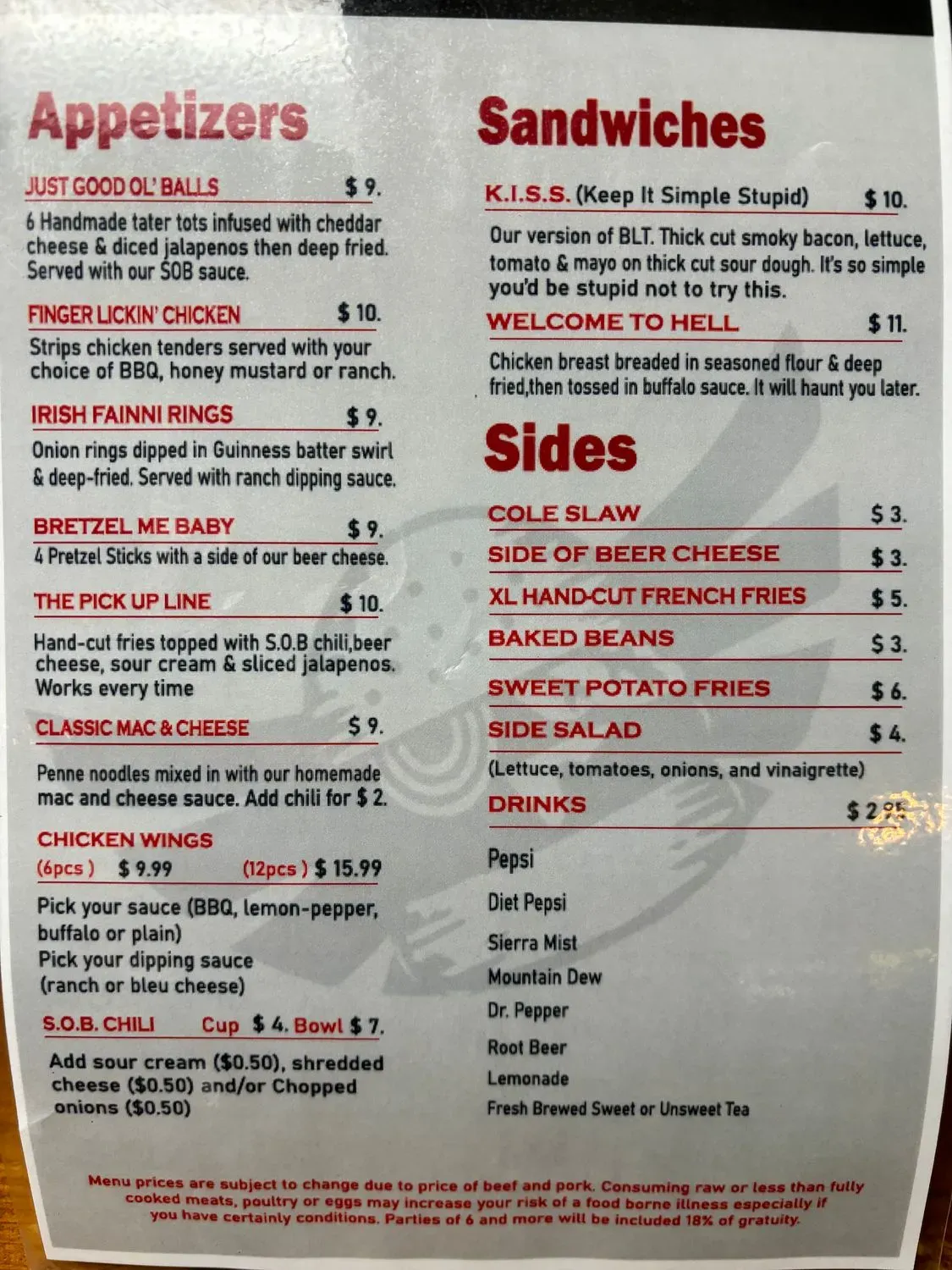 Menu 5