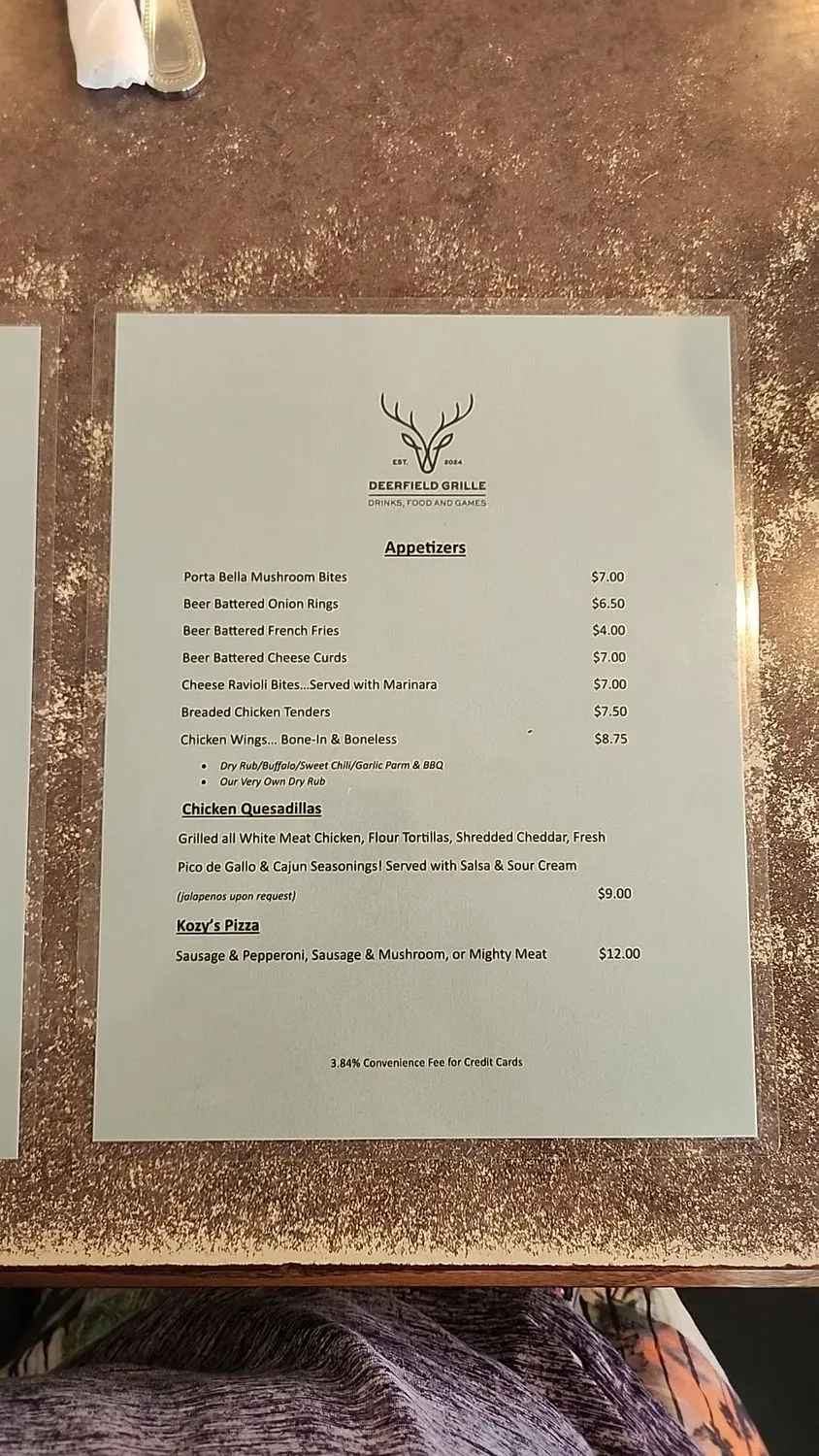 Menu 5