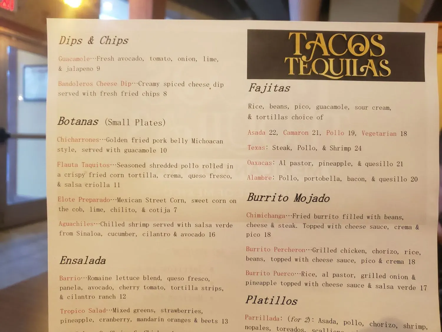 Menu 5