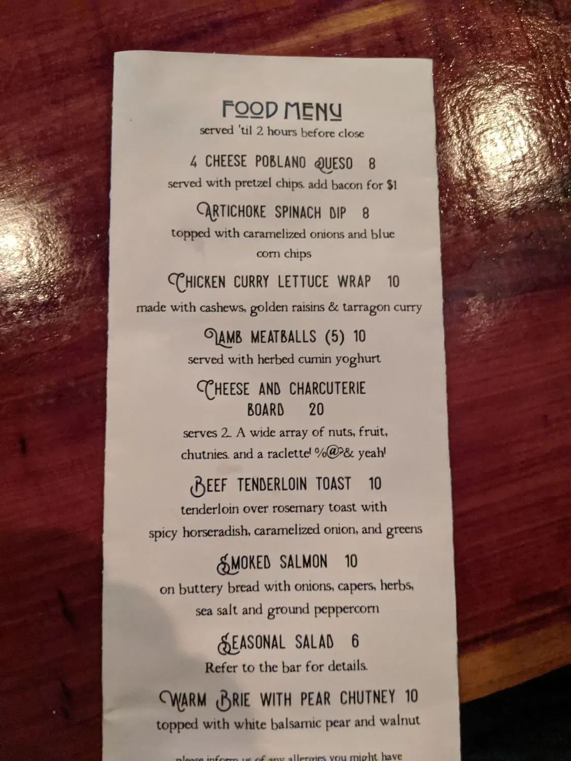 Menu 3