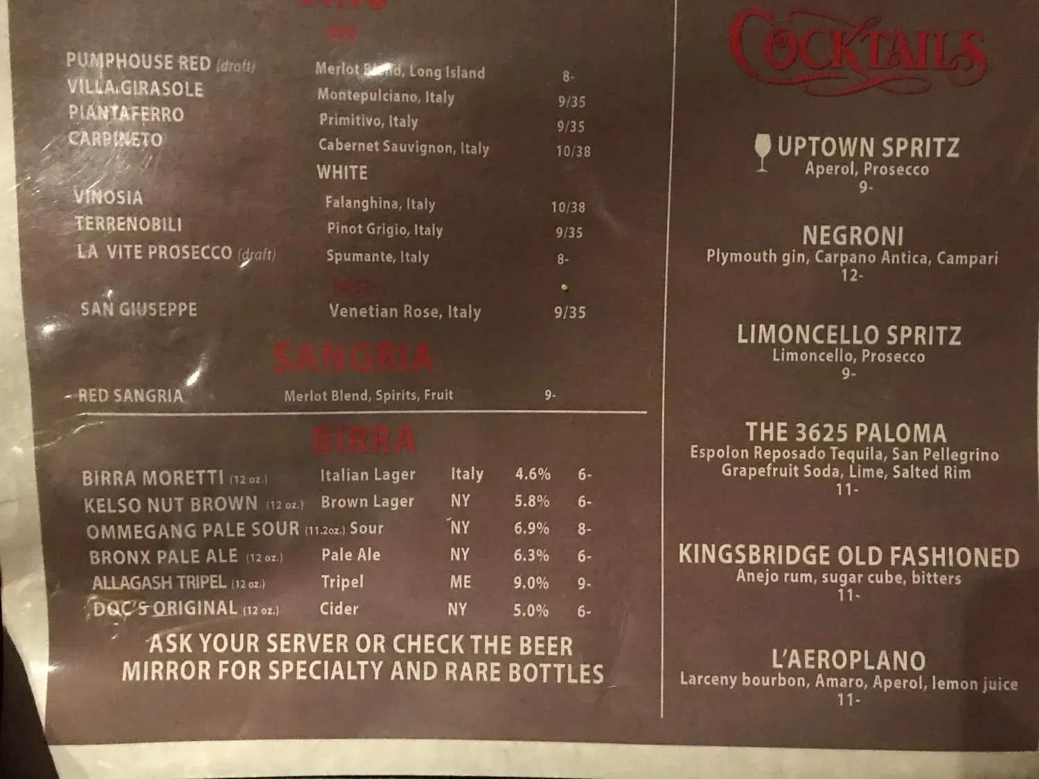 Menu 1