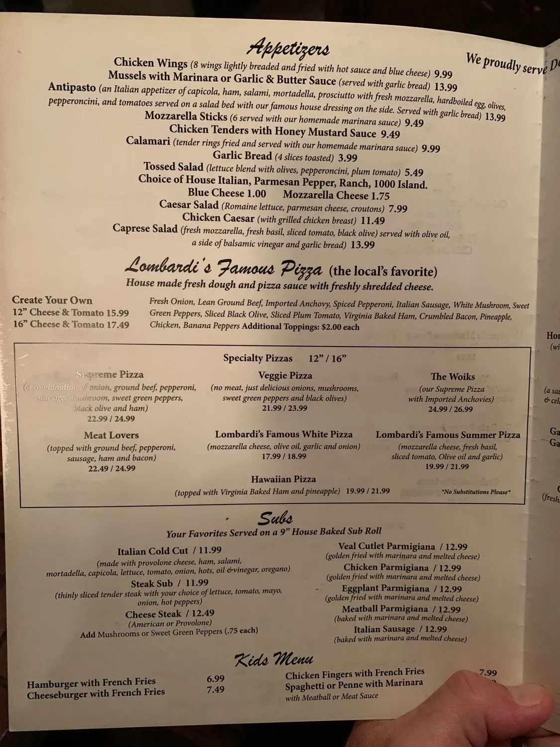 Menu 5