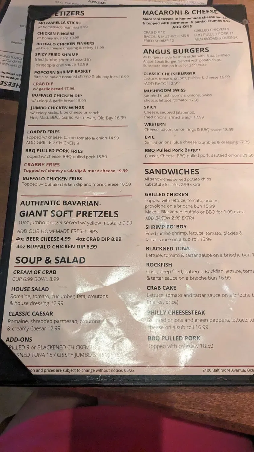 Menu 5