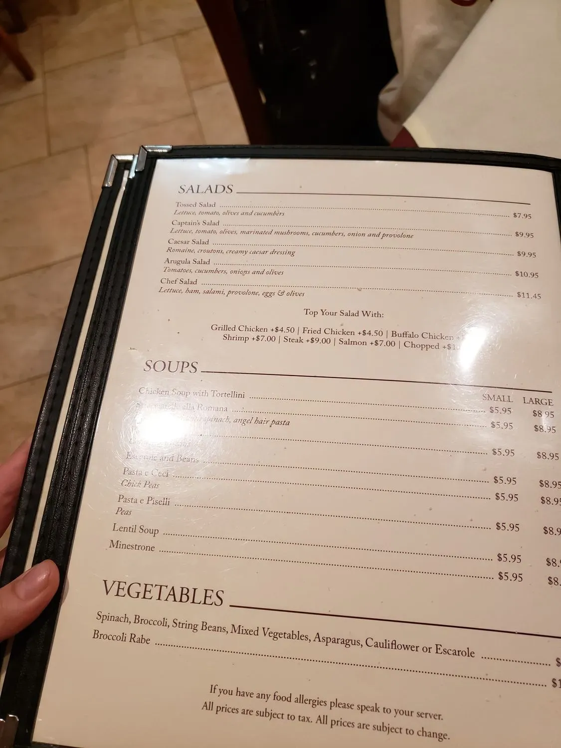 Menu 5