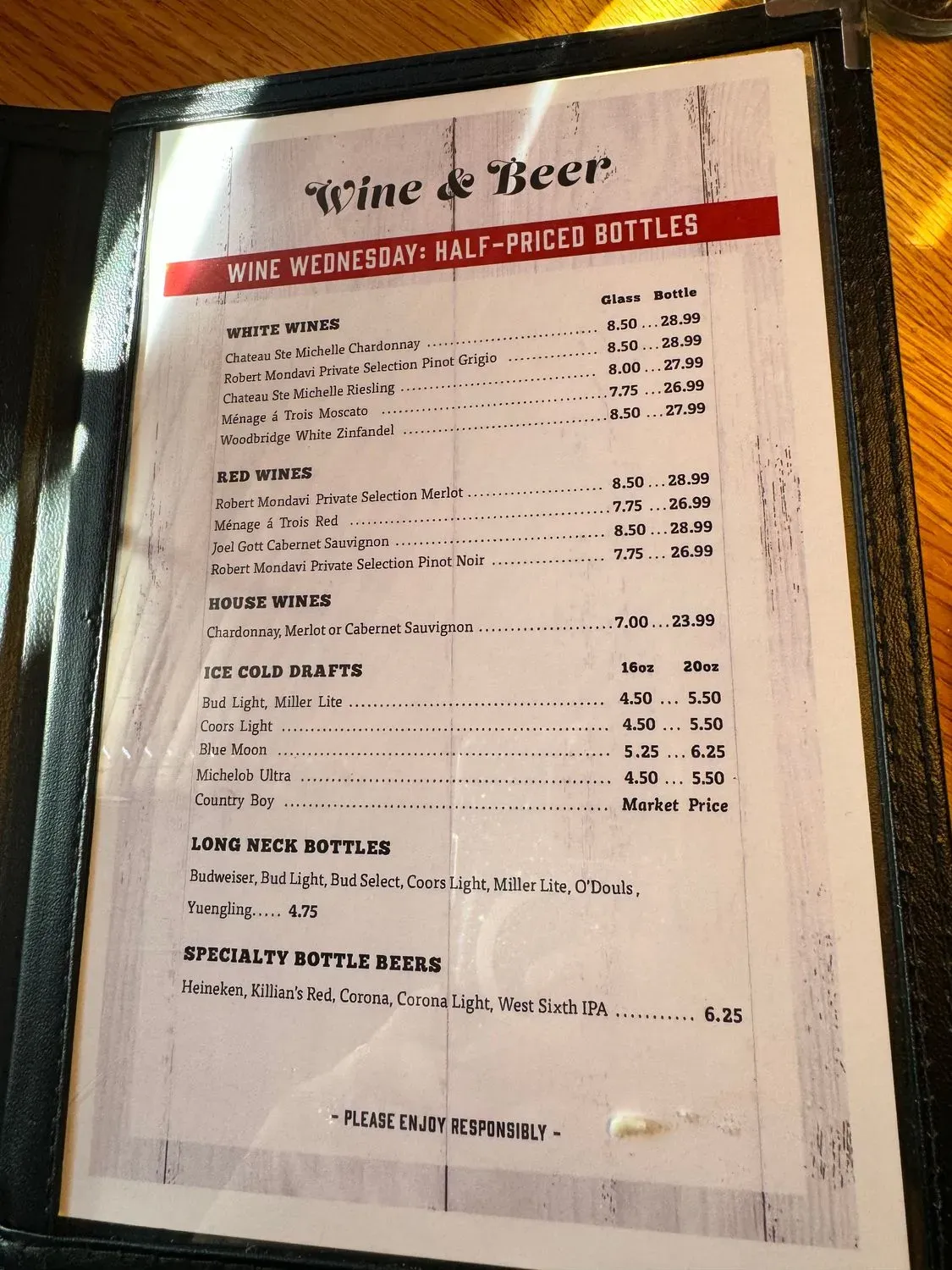 Cattleman’s Roadhouse Menu - Updated November 2025