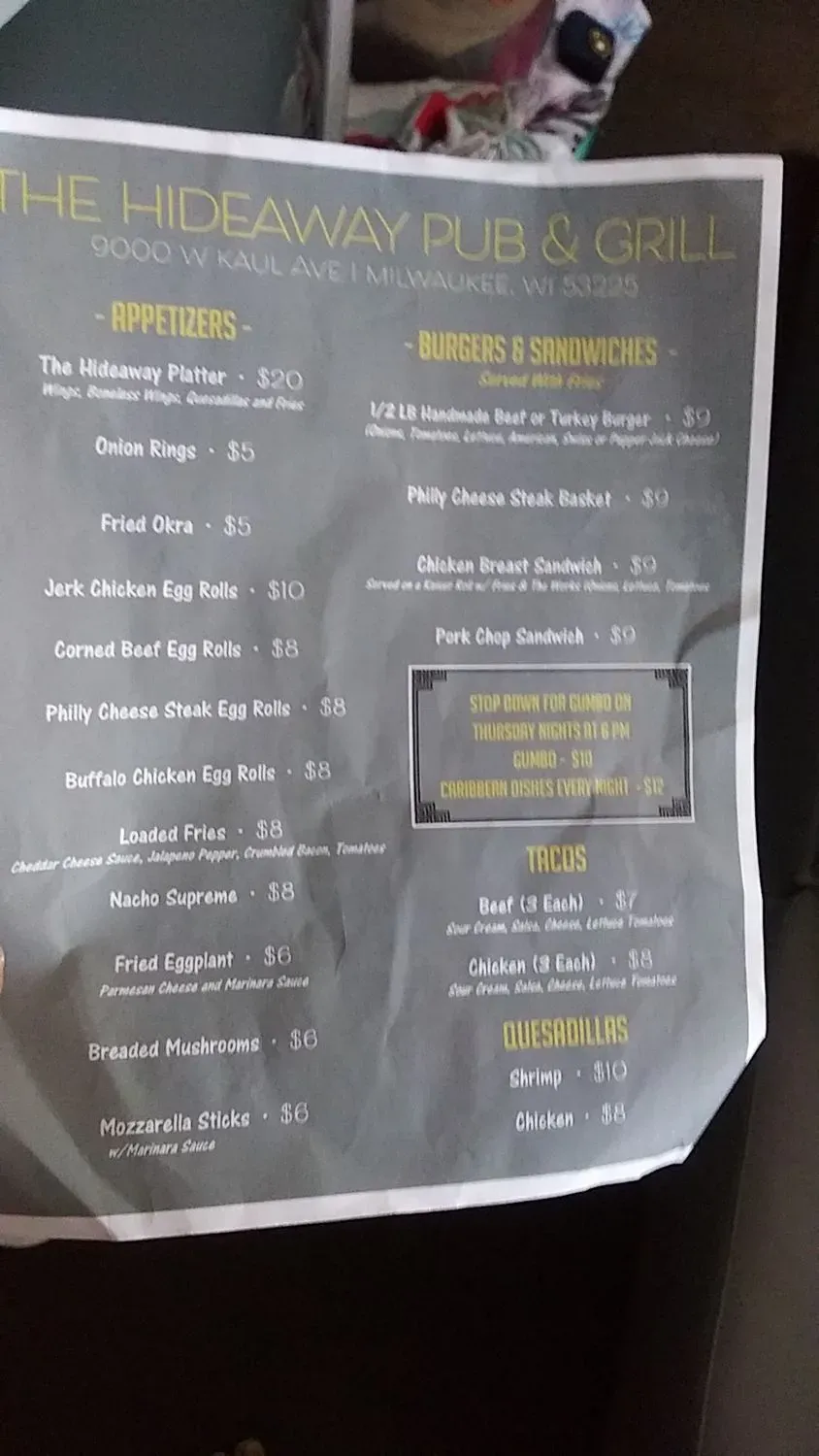 Menu 4