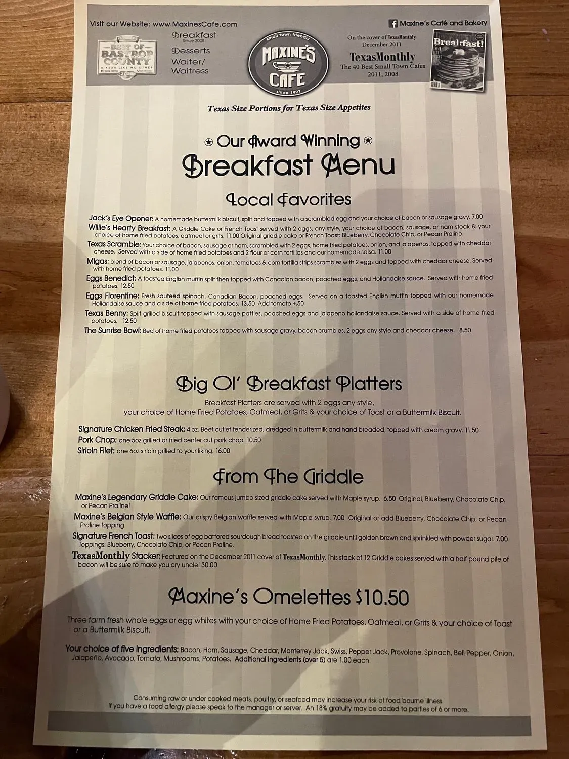 Menu 5