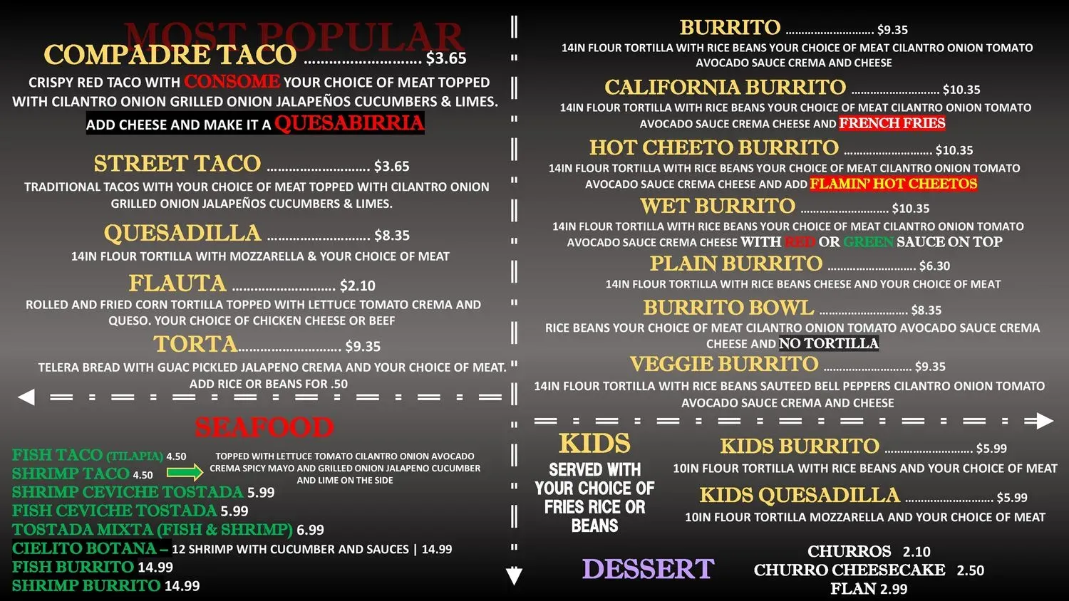 Menu 1