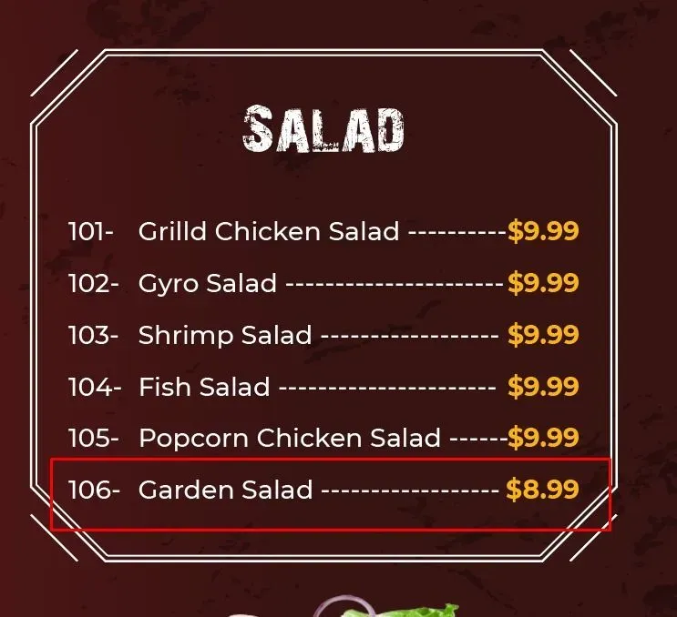 Menu 4