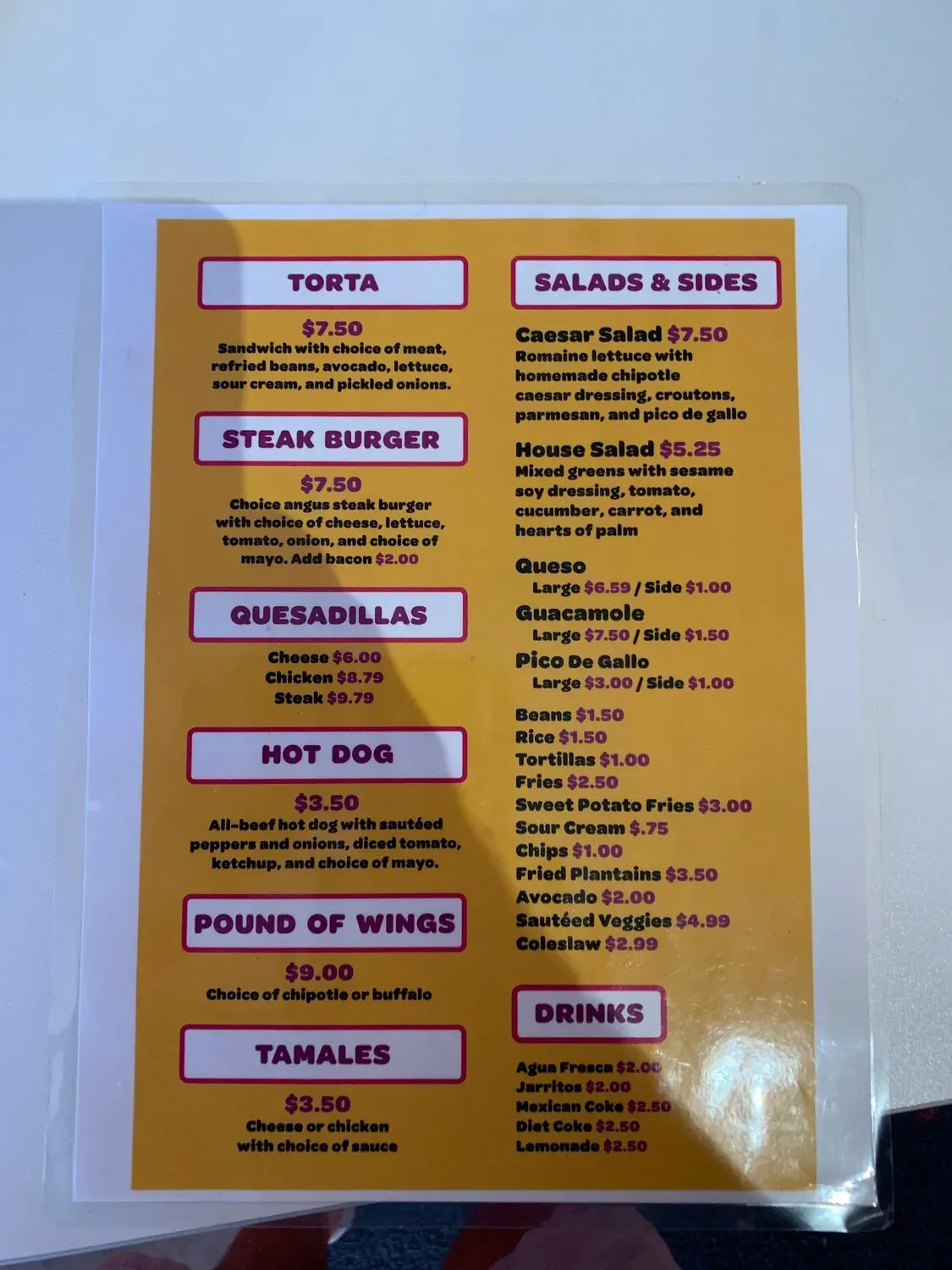 Menu 2