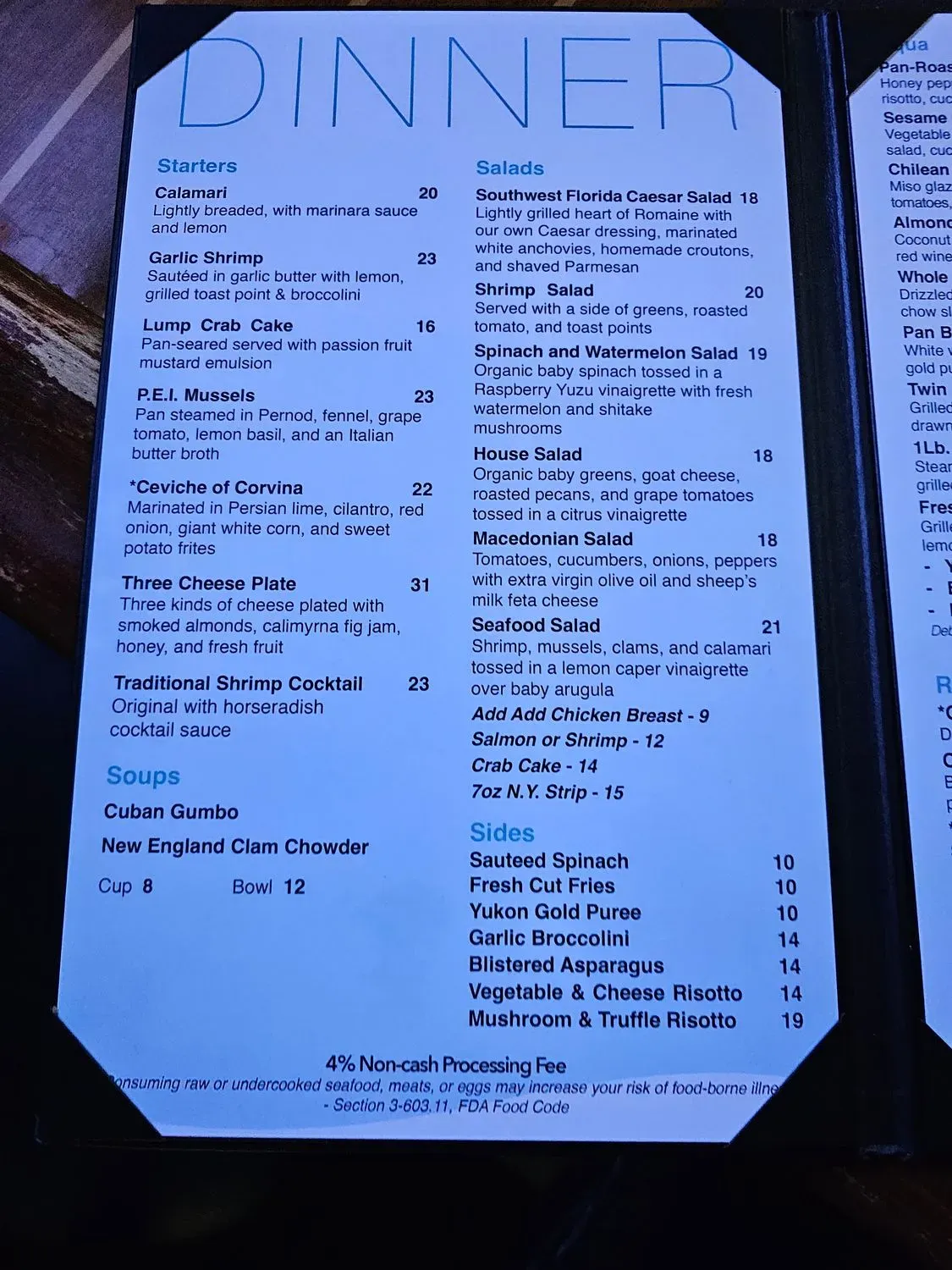 Menu 4