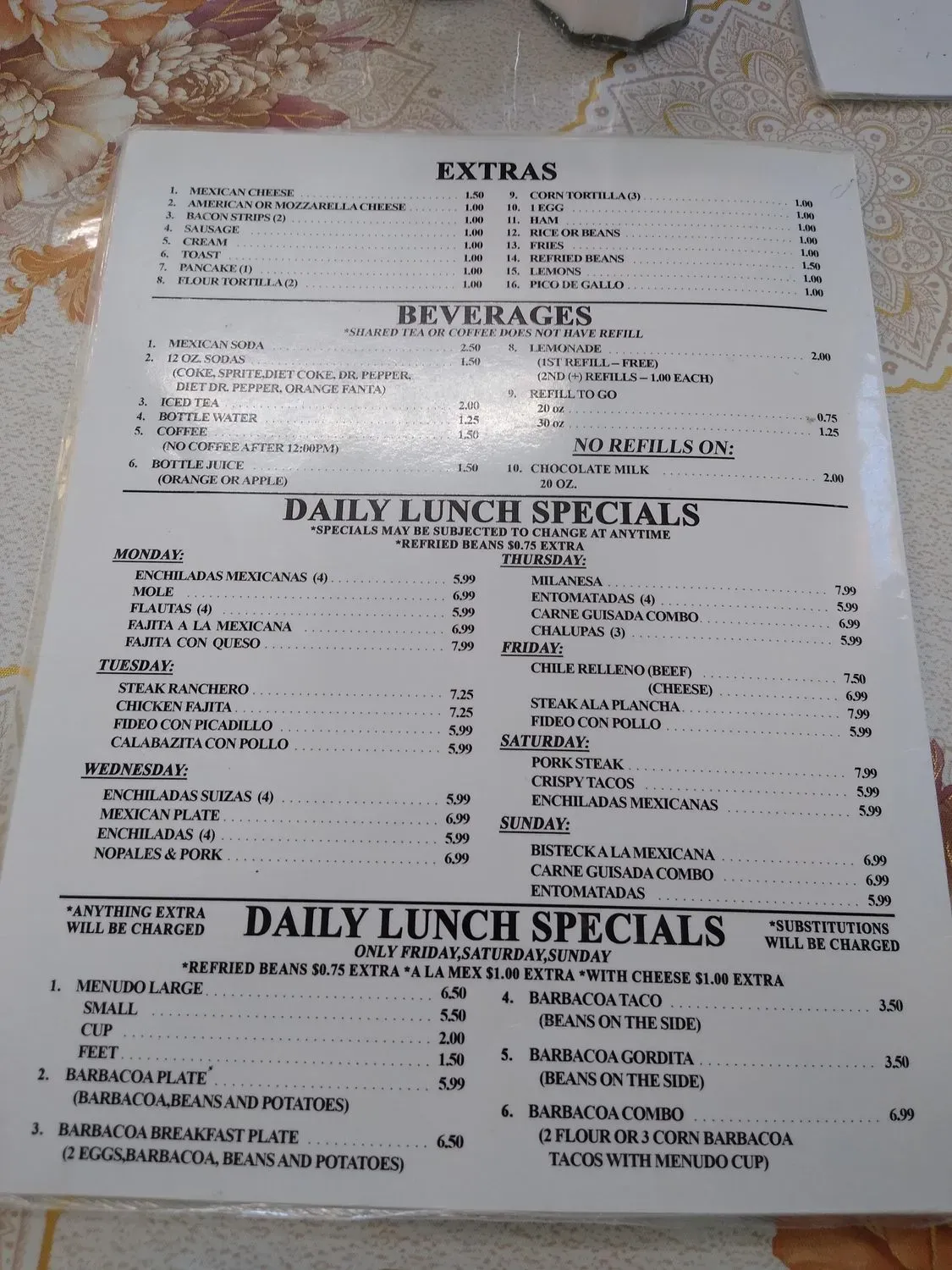 Menu 2