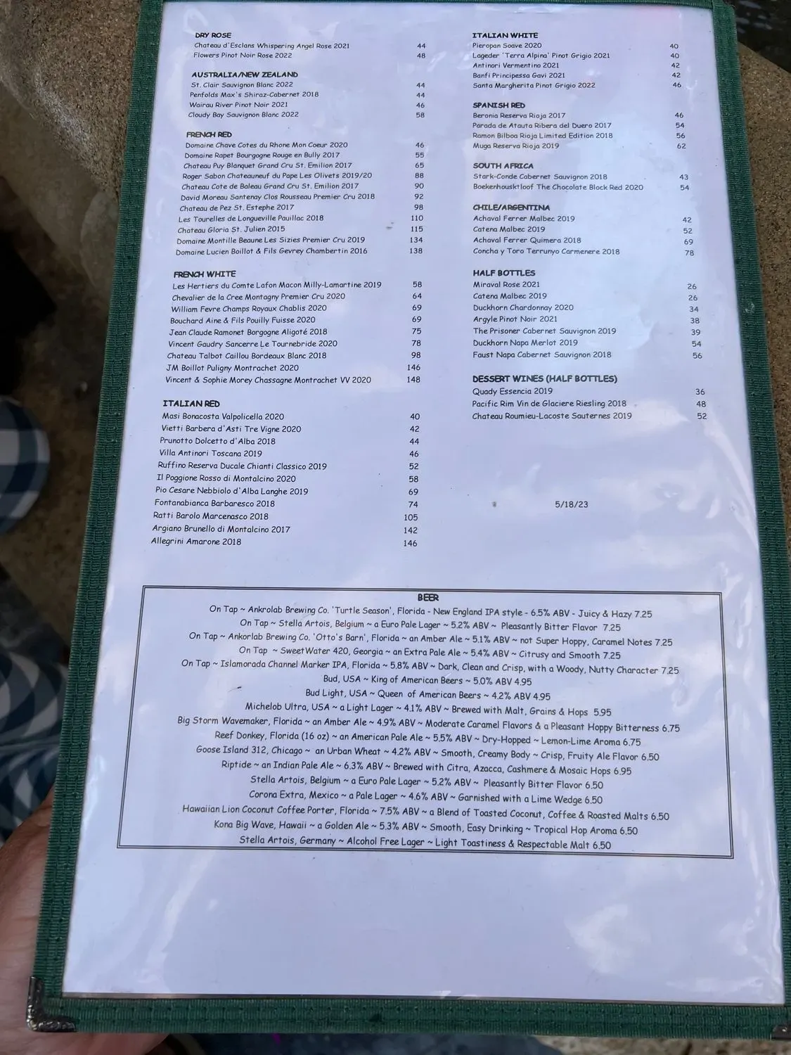 Menu 1